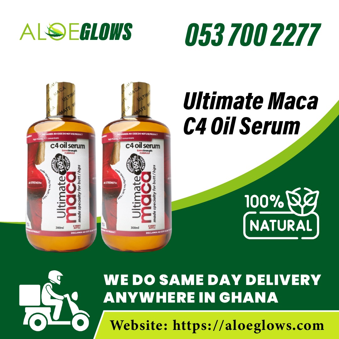 Ultimate Maca C4 Oil Serum 300ml, Natural Butt & Hip Enhancement